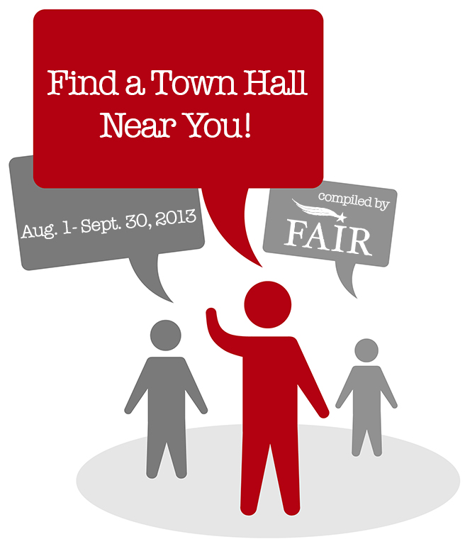 FAIR's Map of 2013 Town Halls