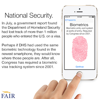 New iphone uses biometric technology Congress says is too expensive