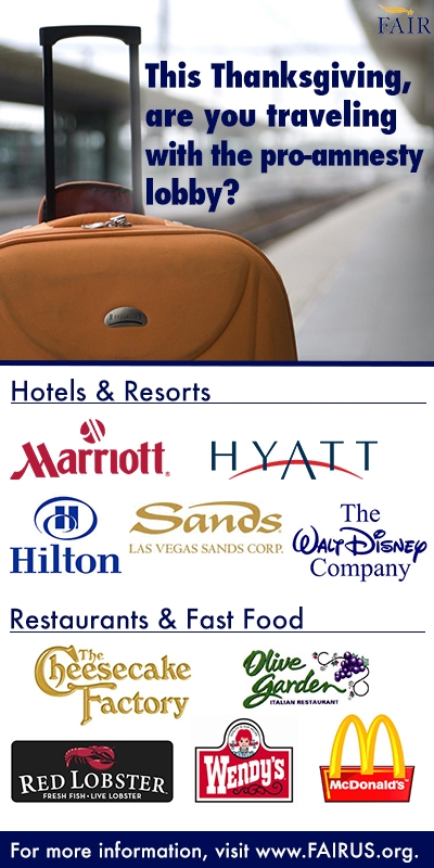 Traveling with pro-amnesty companies?