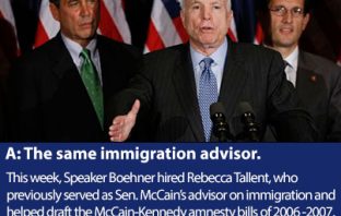 Boehner Hires McCain Immigration Advisor