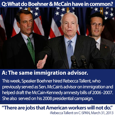 Boehner Hires McCain Immigration Advisor