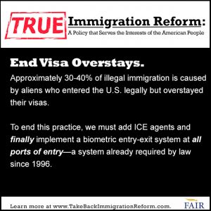 What True Immigration Reform Looks Like: End Visa Overstays