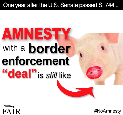 Amnesty with a border enforcement deal is still like lipstick on a pig. 