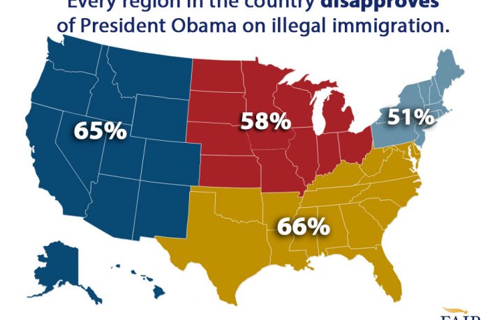 Every region of the country disapproves of Obama on illegal immigration