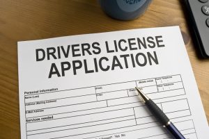 Application for a drivers license