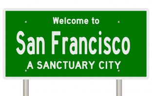 Welcome to San Francisco road sign